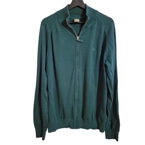 Timberland Green Zip Front Sweater
